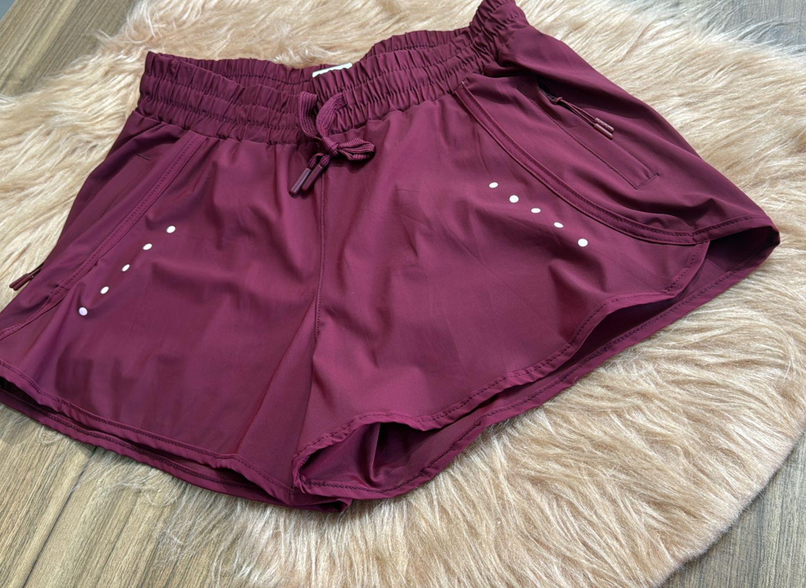 Short Duplo Poliamida Marsala